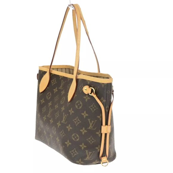 LOUIS VUITTON Neverfull PM Shoulder Tote Bag Monogram Leather BN M40155 55YG761 - Picture 10 of 16